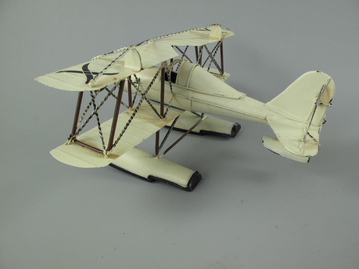 Wasserflugzeug Antik Eisen L.27x32cm