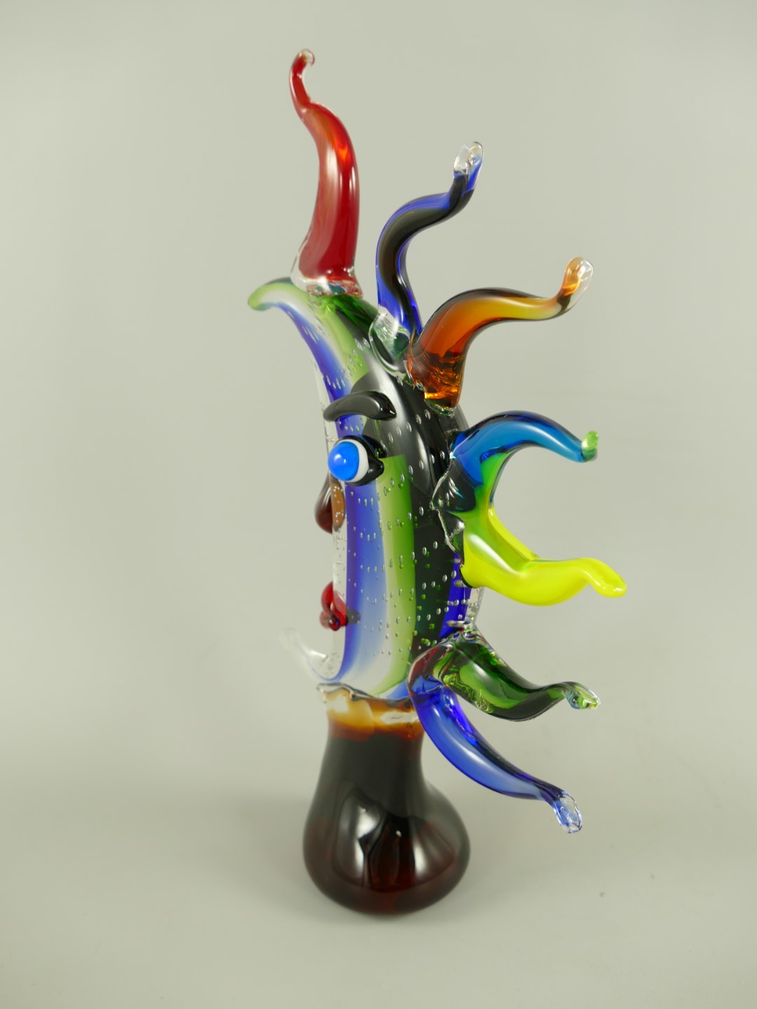 Glas Mond farbe H.44x28cm