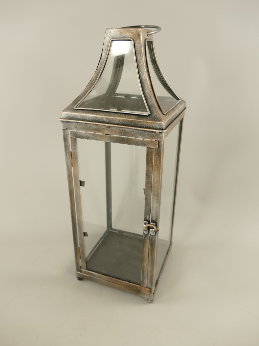 Laterne rustikal Eisen farbe H.44cm
