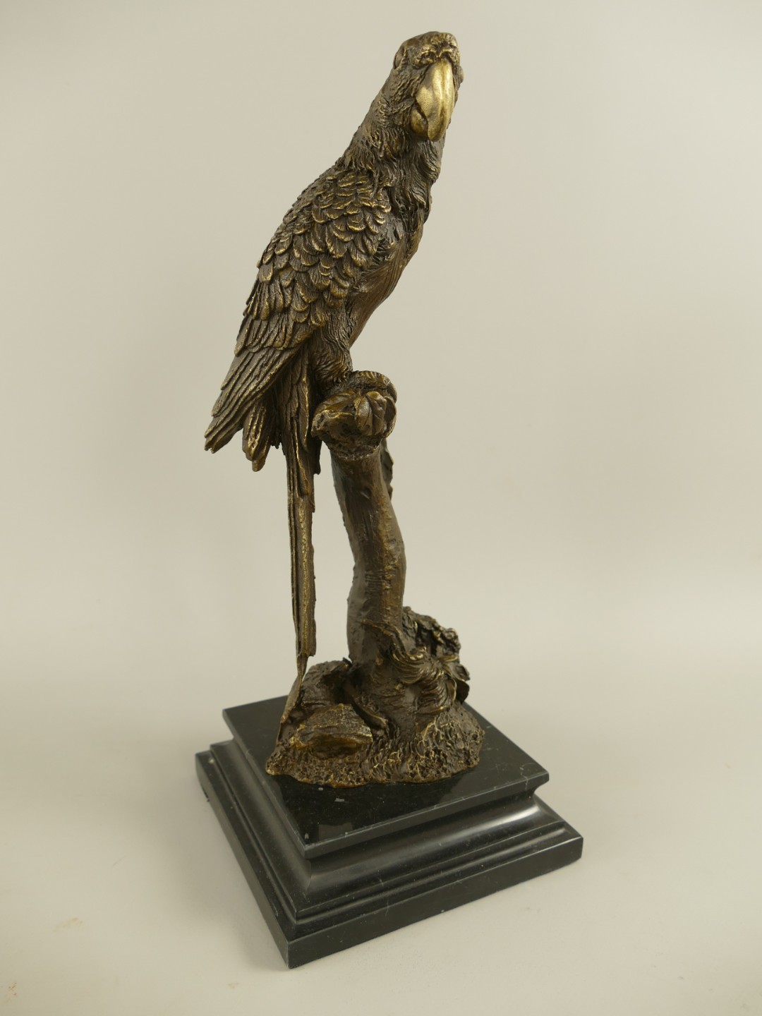 Figur Bronze Papageien H.33x14x14cm