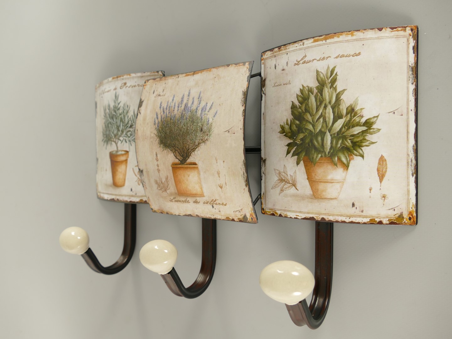 Wandhaken Schild Eisen H.21x39cm P/St.