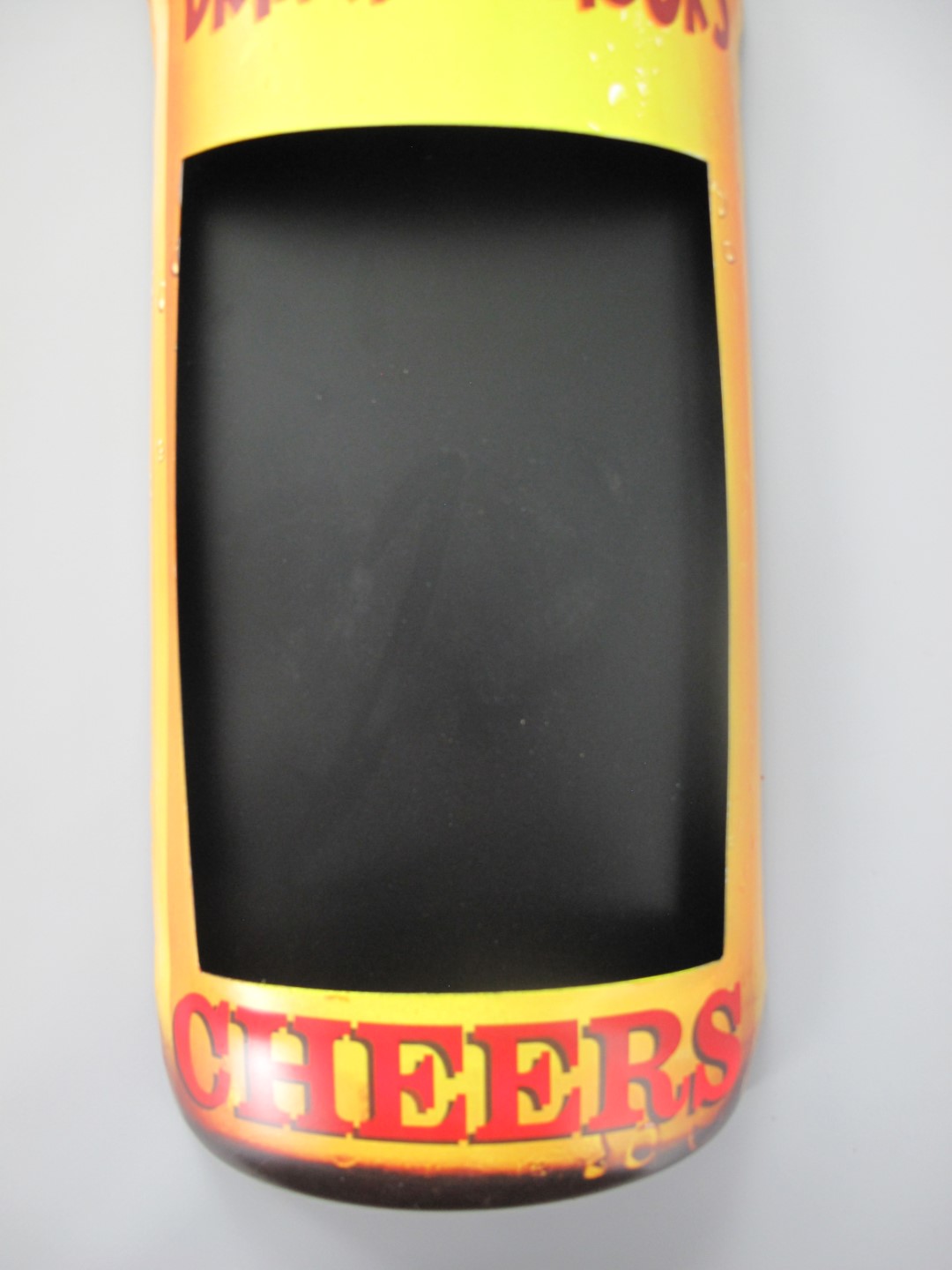 Wandschild(Gestanzt) Eisen Gold Beer H.61x18cm