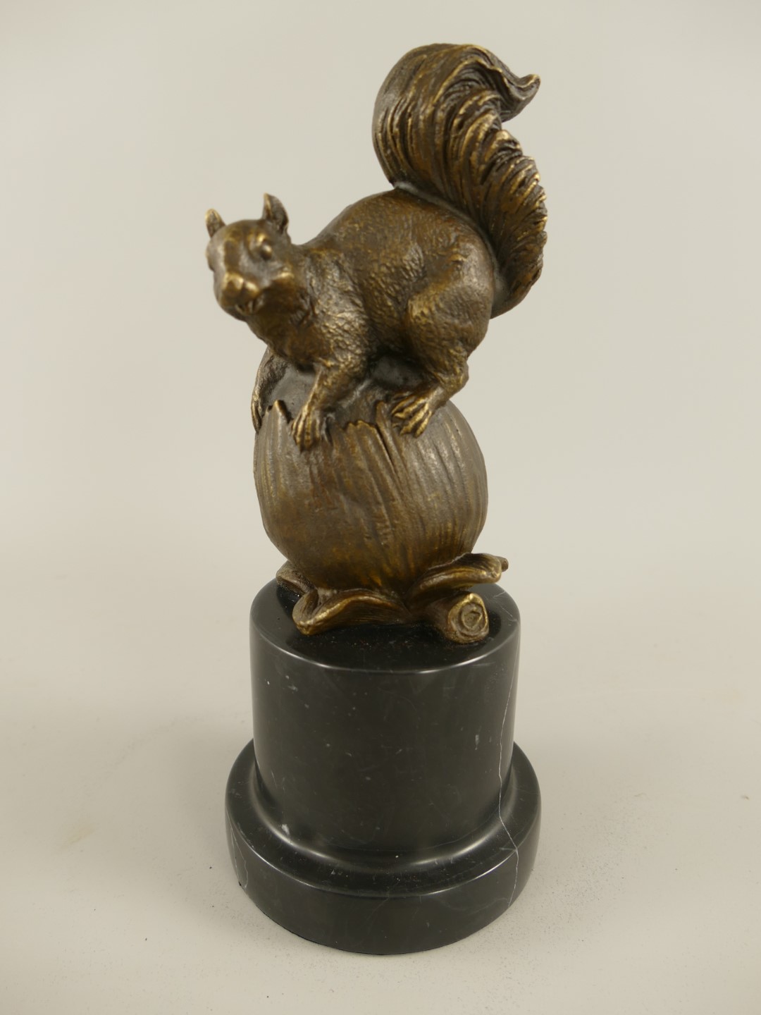 Figur Bronze Eichhörnchen H.23x10cm