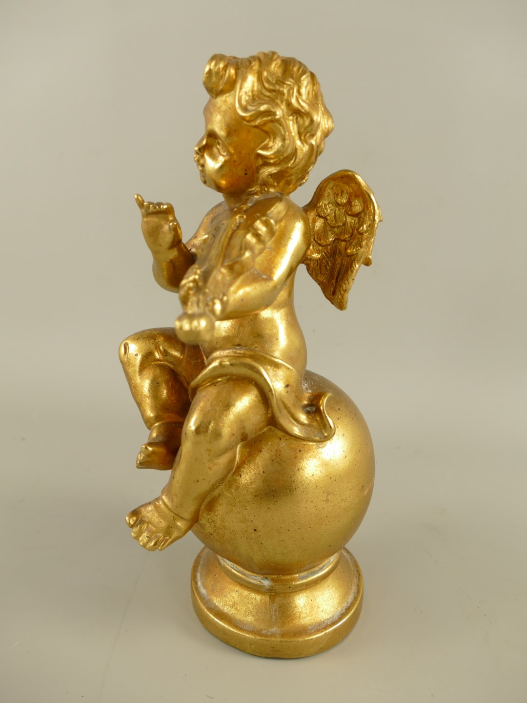 Engel Polystein Gold farbig H.30cm