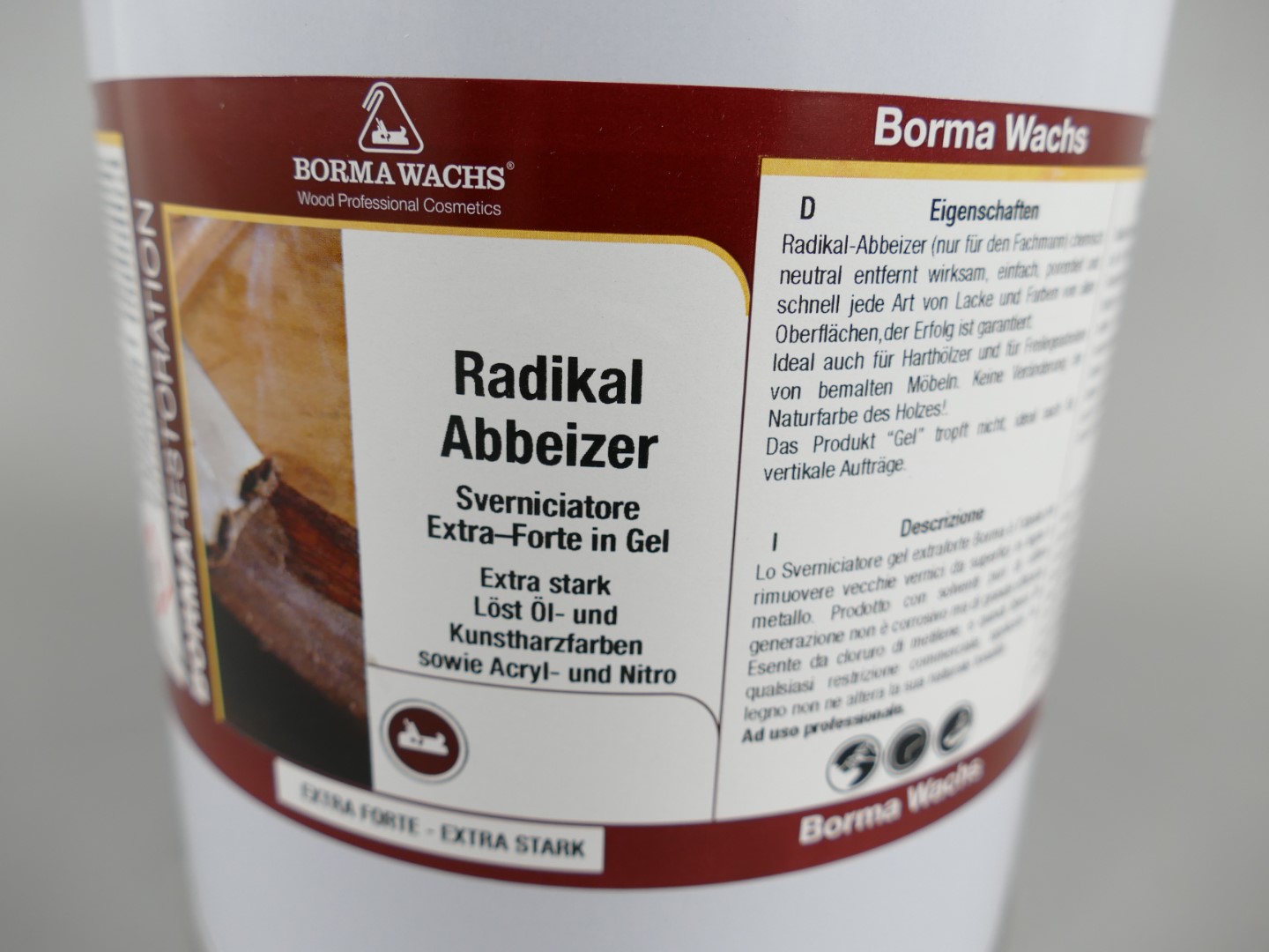 *NT Borma Holzabbeizer GEL! exsta stark 5Kg(4Ltr.)
