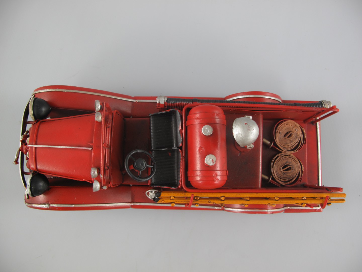 Feuerwehrwagen Antik Eisen L.25x10cm