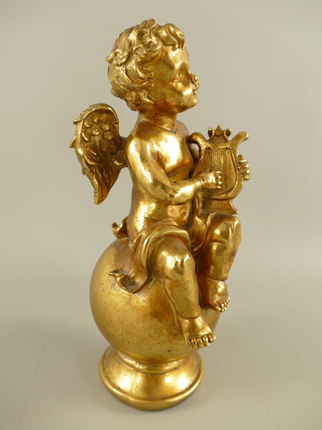Engel Polystein Gold farbig H.30cm