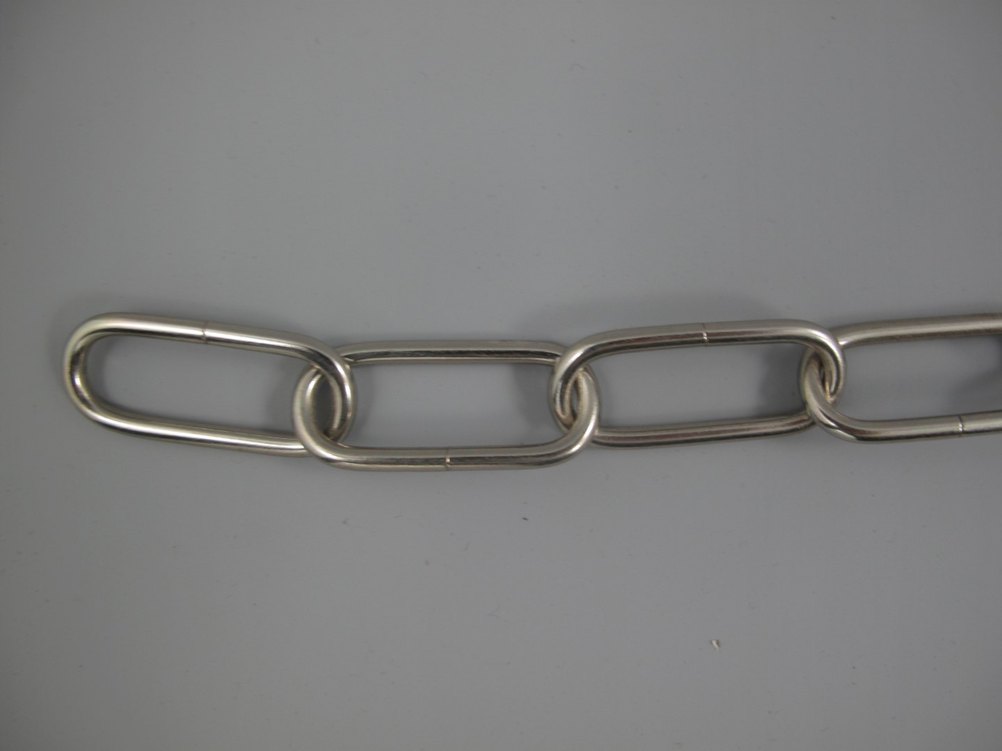 Kette vernickelt 20x47/3,8mm p/m (lose)
