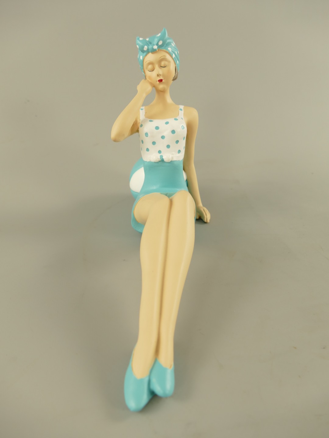 Badepuppe Polystein farbe L.24x15cm