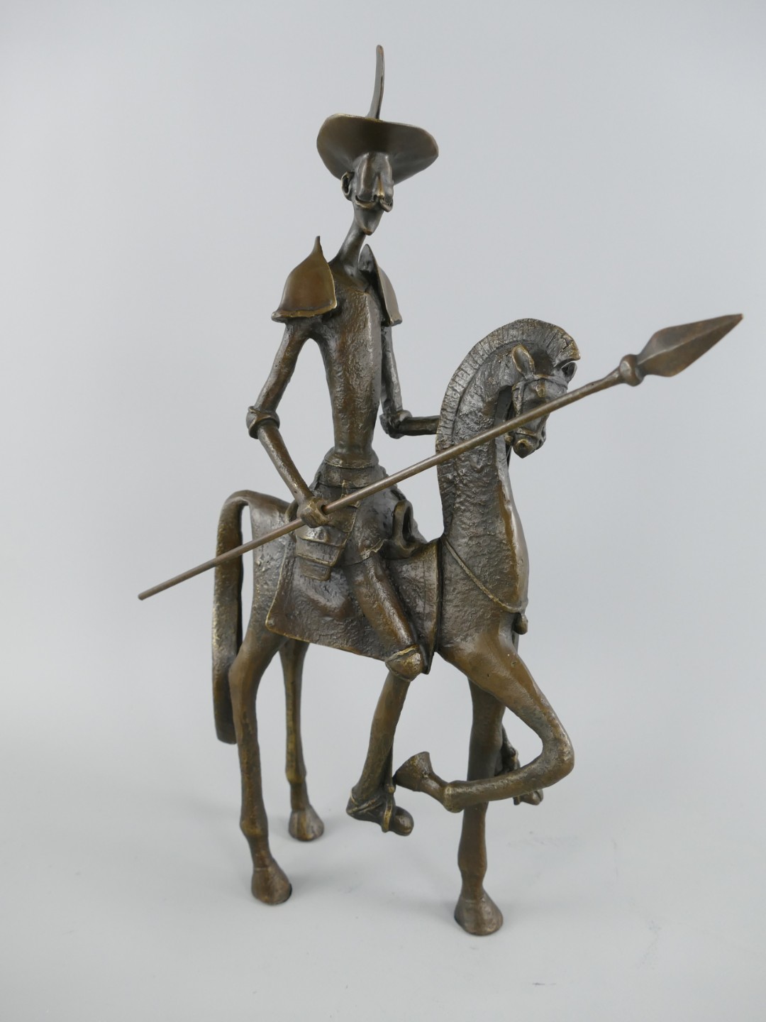 Figur Bronze Salvador Dalí Reiter  H.44cm