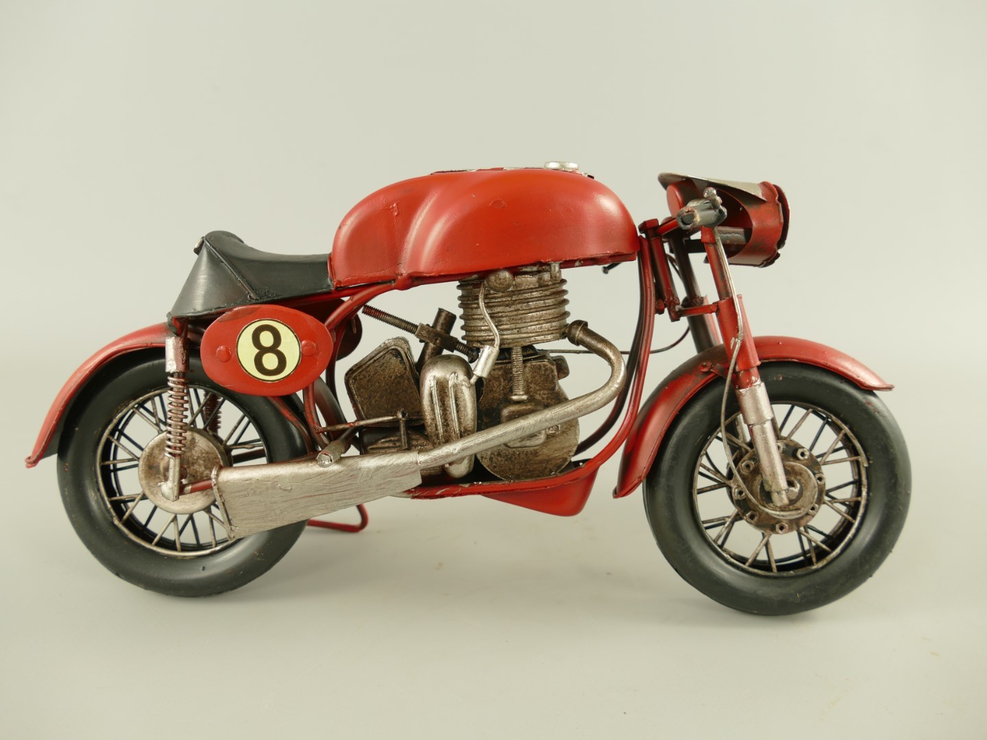 Motor Antik Eisen rot L.30x15cm