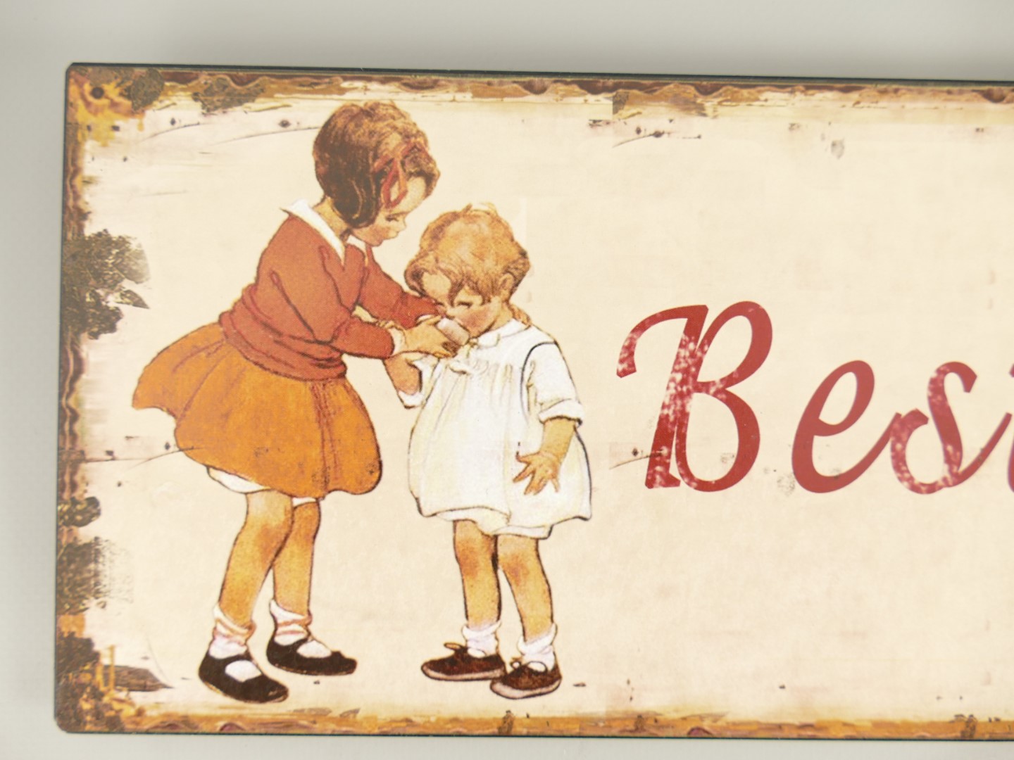 Wandschild Eisen Best Sisters H.13x36cm