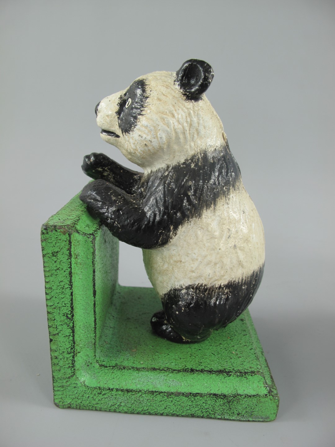Buchstürzen Set/2 Eisen farbe PANDA H.15x18cm SET!