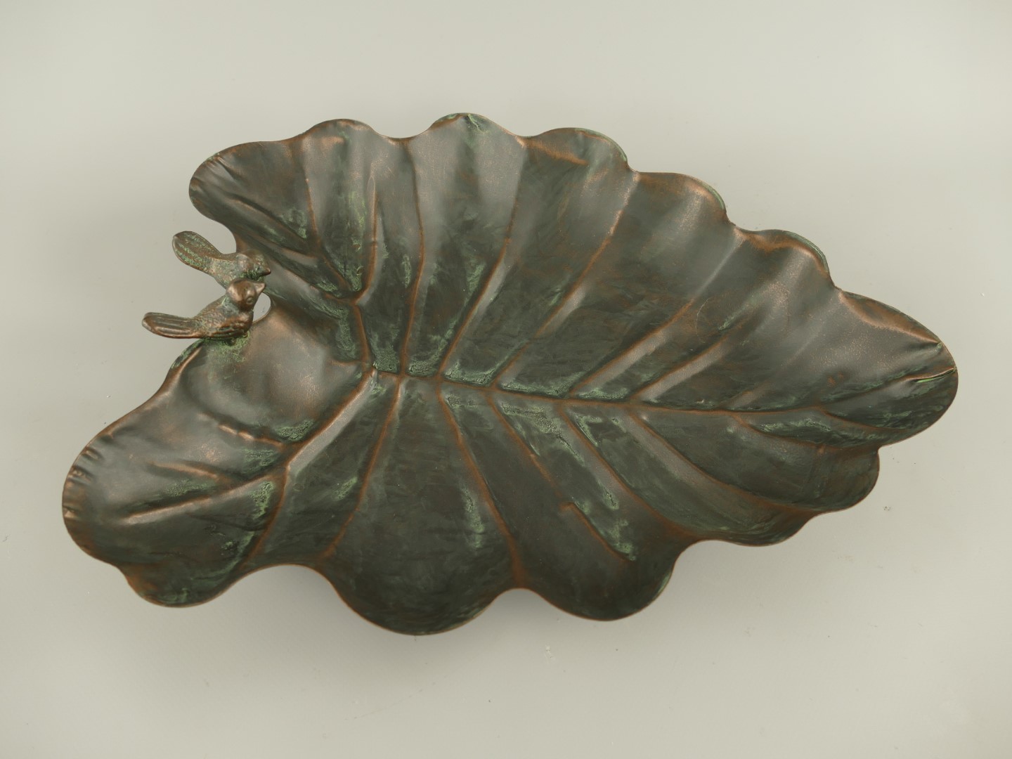 Vogeltränke Eisen rustikal braun L.36x30cm