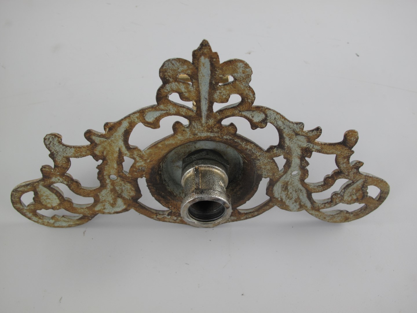 Wandplatte/Wasserhahn(3/4)Gußeisen farb. H.17x30cm