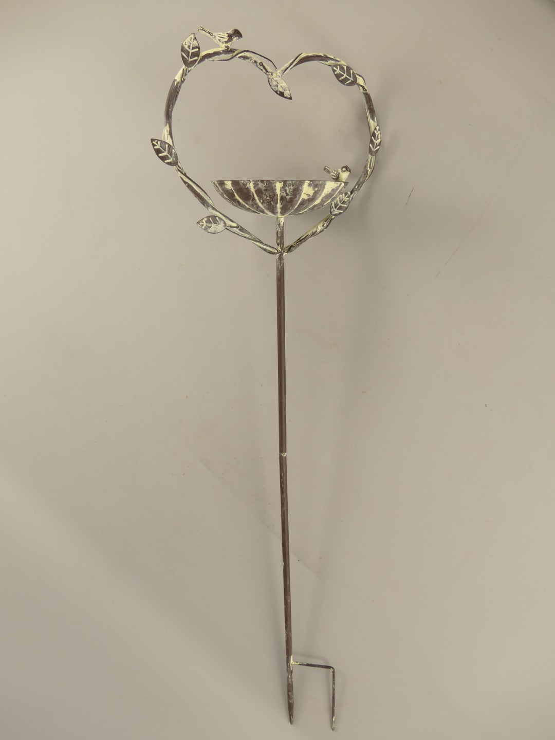 Vogeltränke/Fütterungsplatz Grün farbig H.105cm