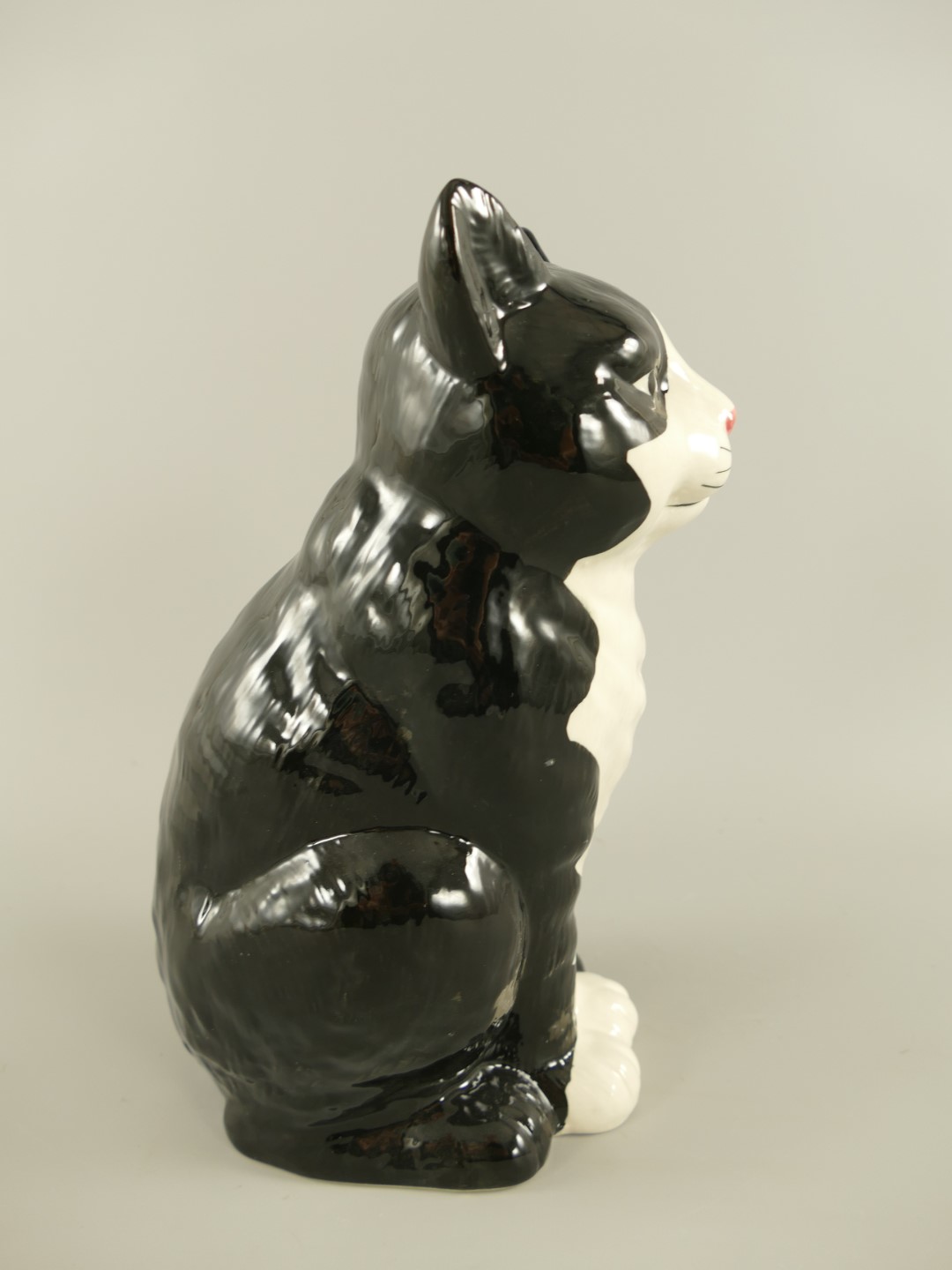 Porzellan Katze H.28x14cm