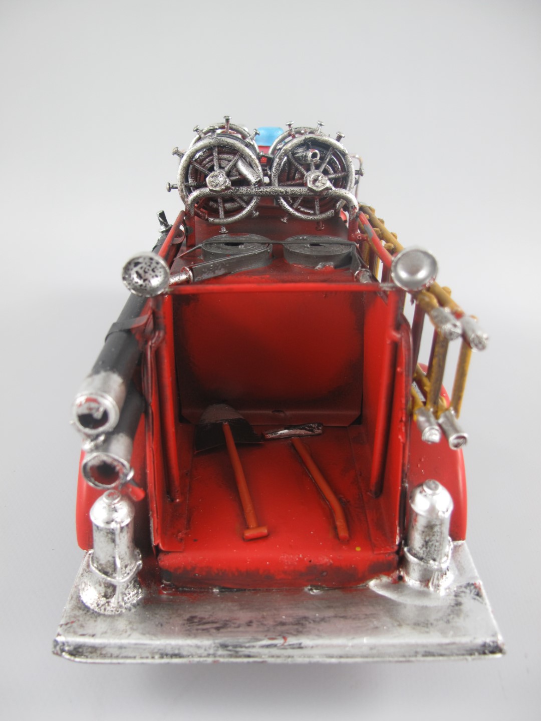 Feuerwehrwagen Antik Eisen L.33x14x12cm