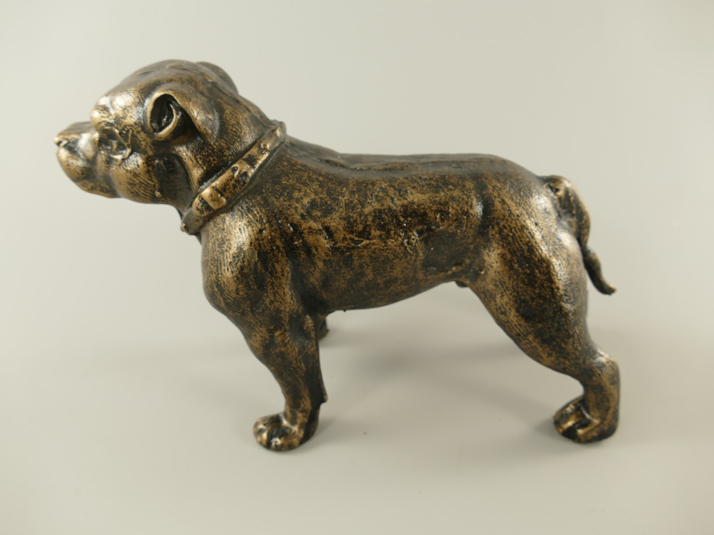 Hund Antik Eisen farbig L.30cm