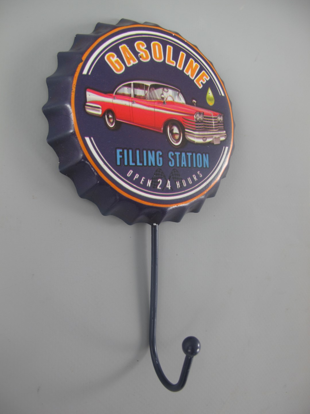 Wandhaken(Gestanzt) Eisen Gasoline H.17x10cm
