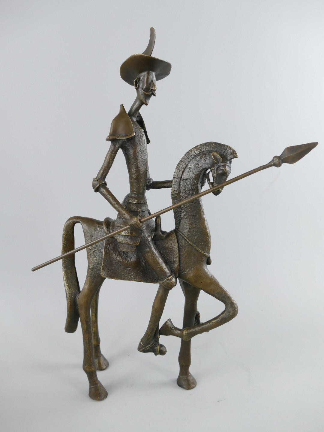 Figur Bronze Salvador Dalí Reiter  H.44cm