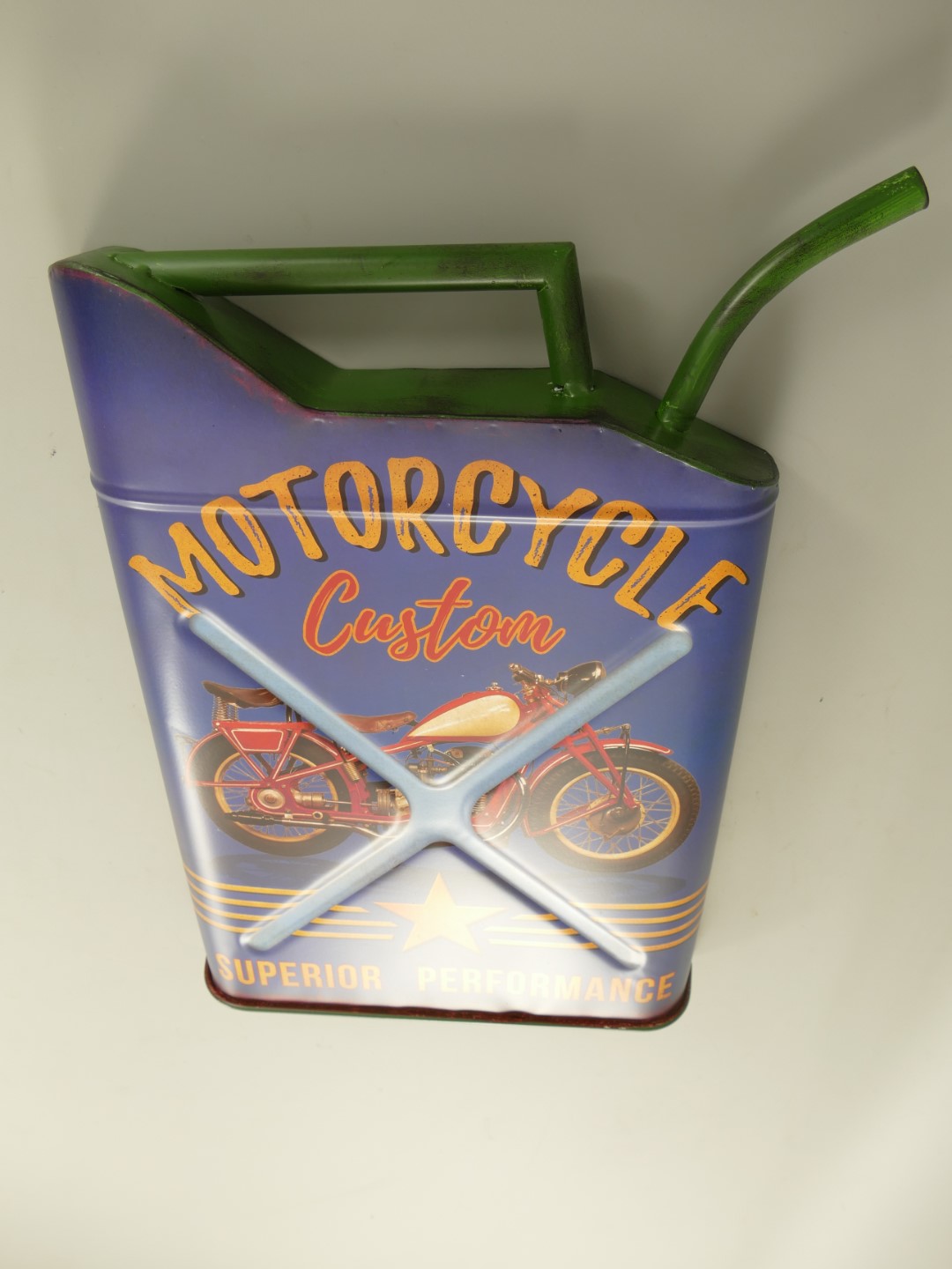 Wandschild(Gestanzt) Kanister Motorcycle H.45cm