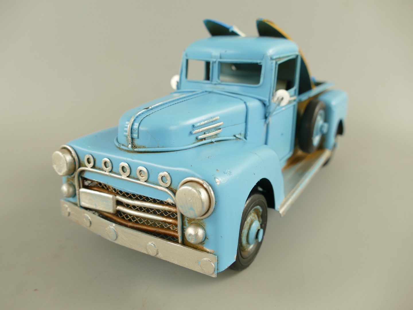 Truck Antik Eisen blau L.26x13cm