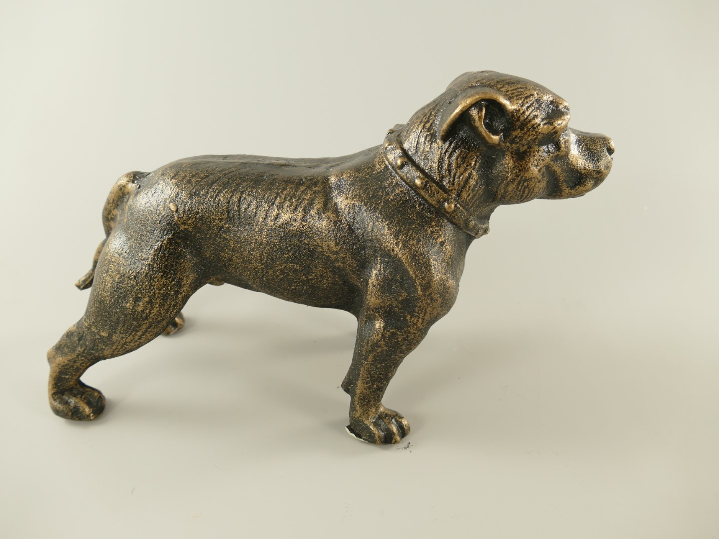 Hund Antik Eisen farbig L.30cm