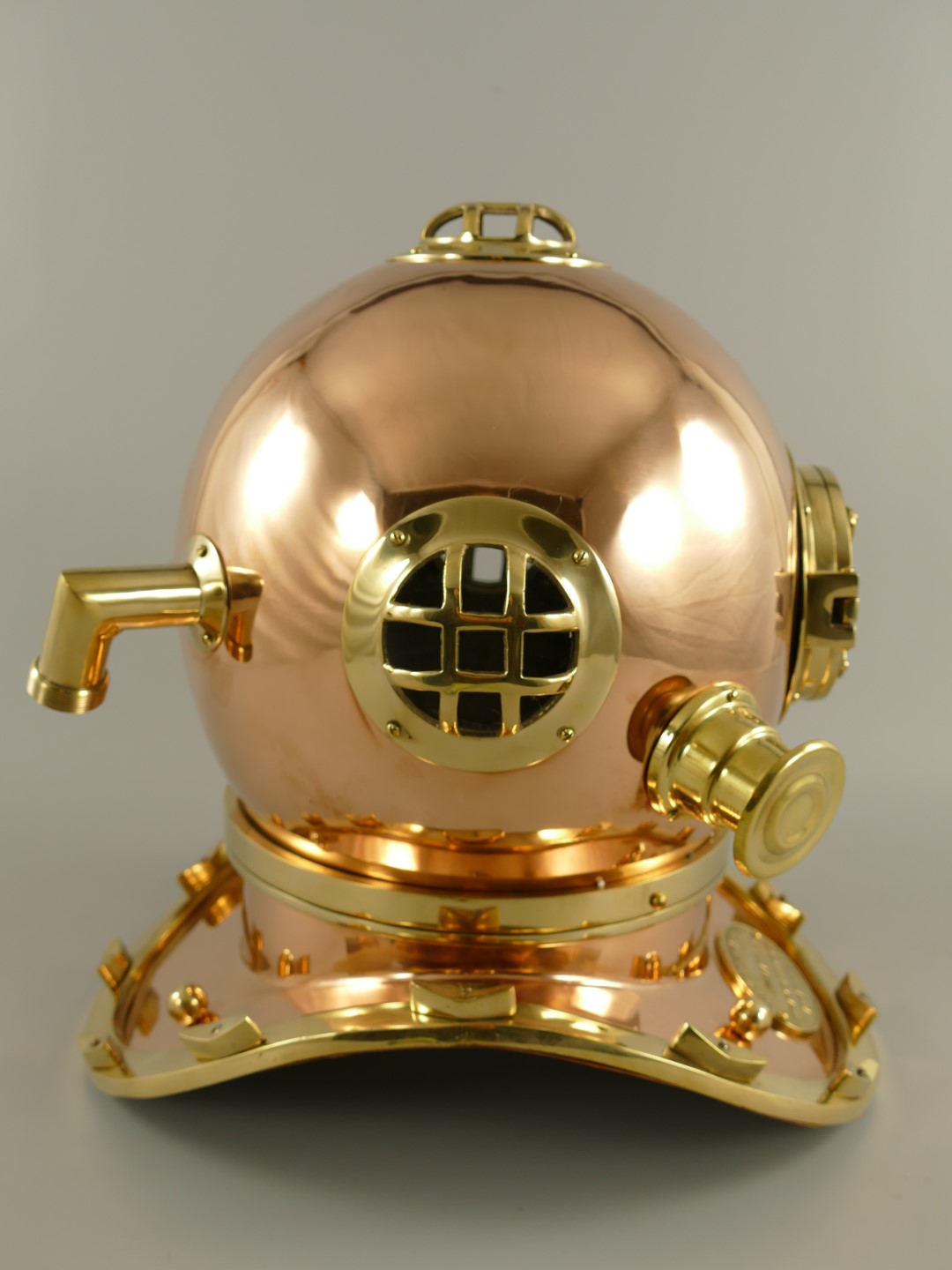 *NT Taucherhelm Kupfer H.45-D.35cm