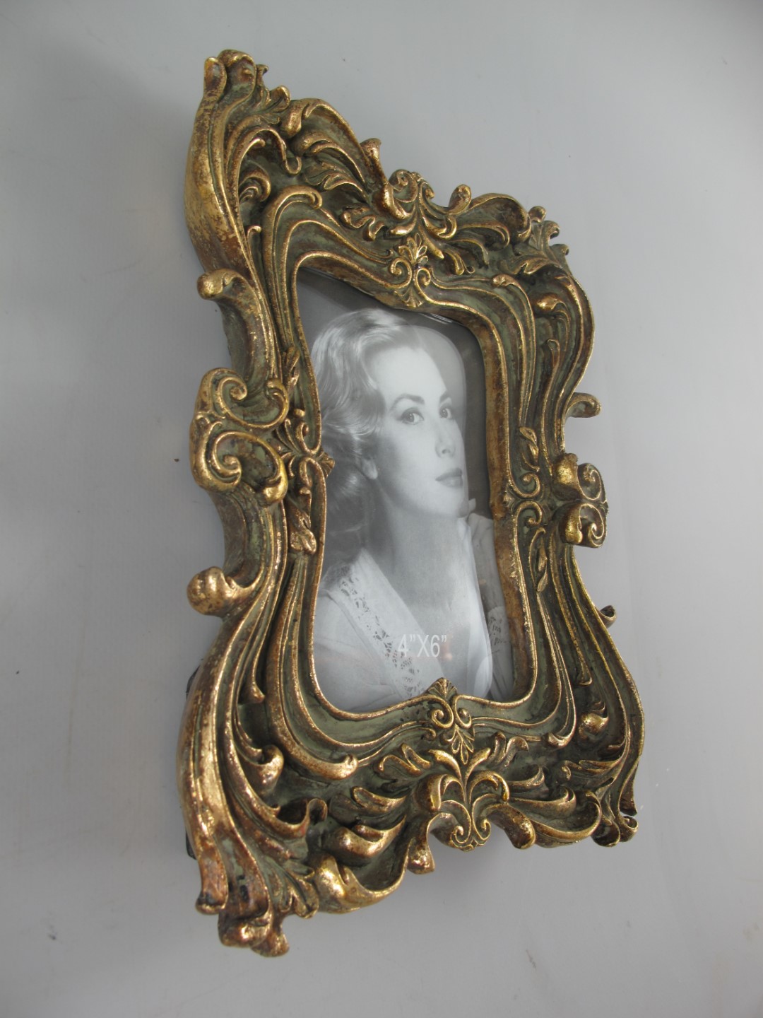 Bilderrahmen(10x15) GOLD Polystein H.25x19cm