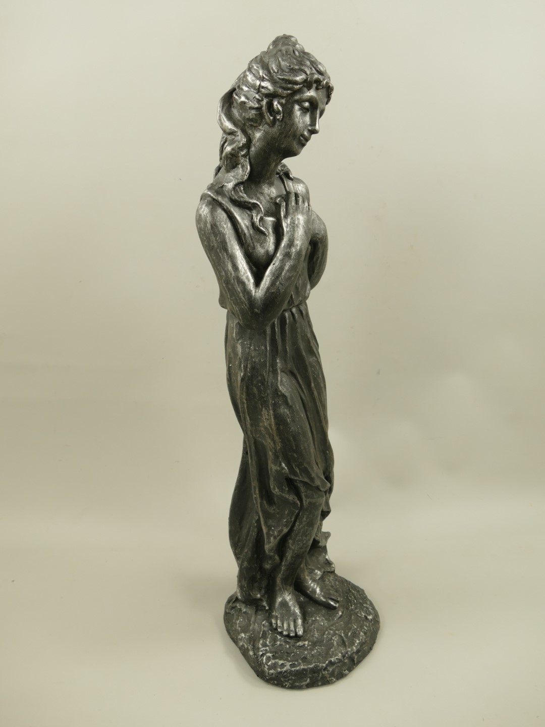 (*)RAUS*PREIS Frau Kunststein(MGO) Grau H.82cm