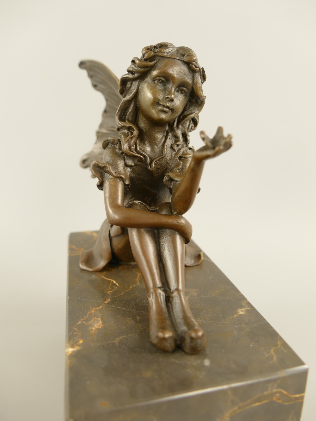 Figur Bronze Fee H.17x15x8cm