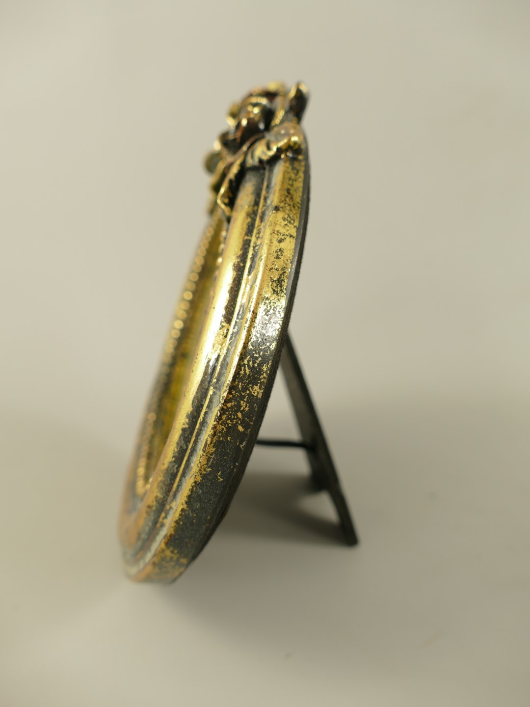 *ANG Bilderrahmen(7x5)Polystein Gold farbig H.20cm