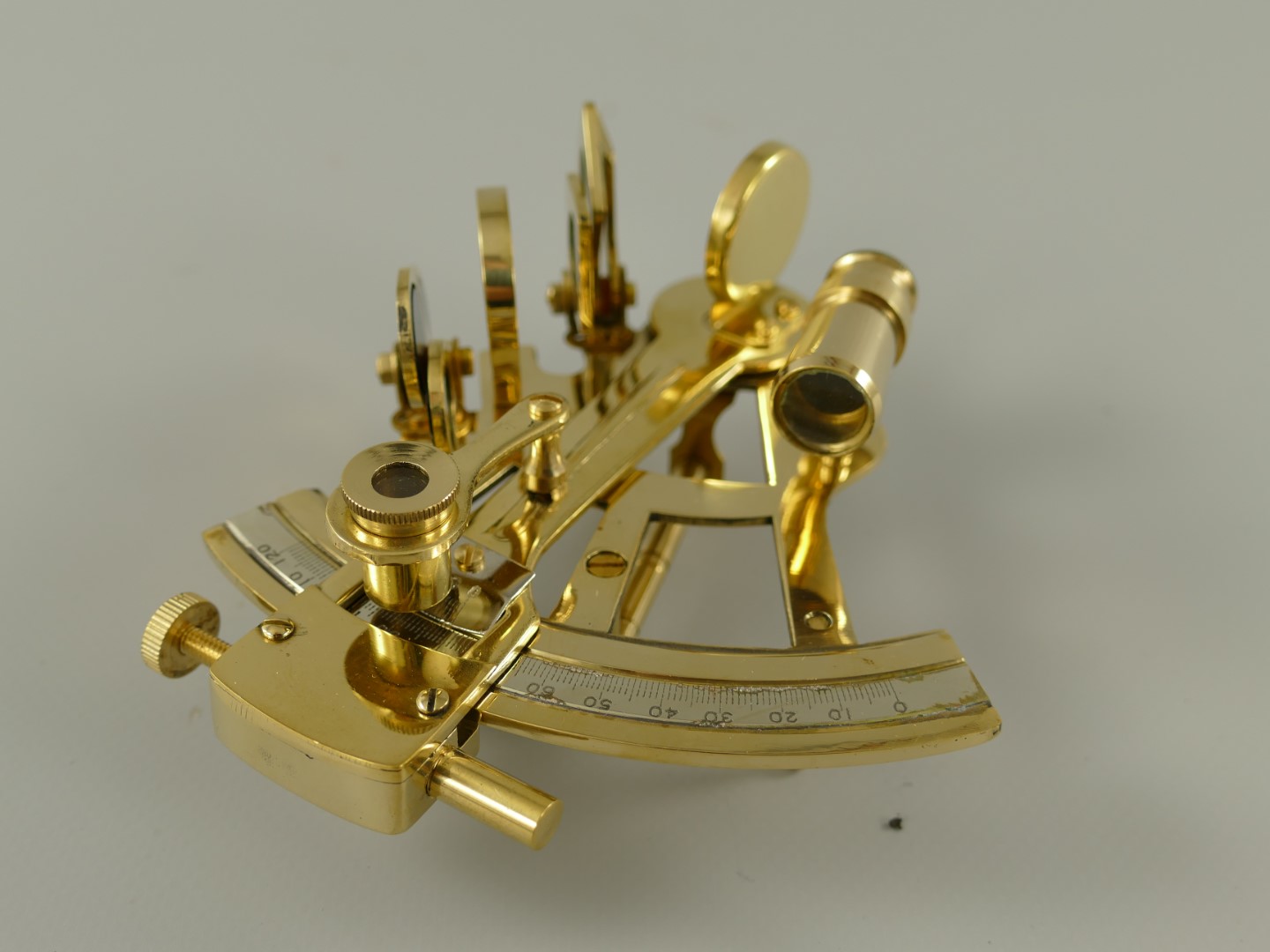 Messing Sextant 4'' H.5x10x12cm(im Holzbox)