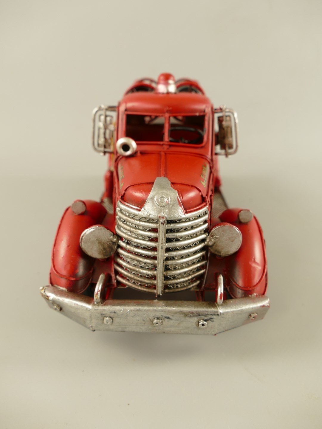 Feuerwehrwagen Antik Eisen L.35cm