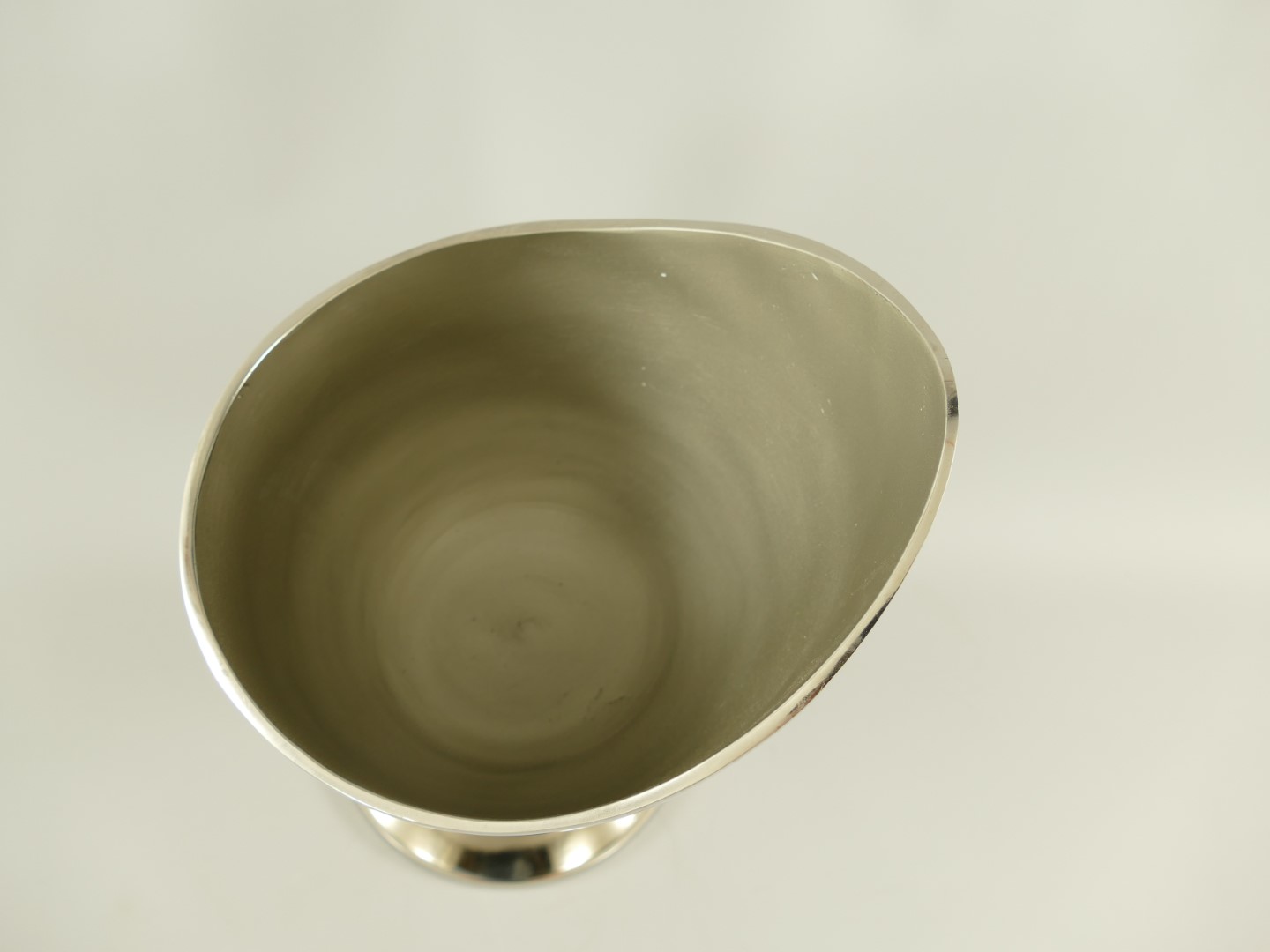 Weinkühler Sektkühler Alu vernickelt H.39x23cm