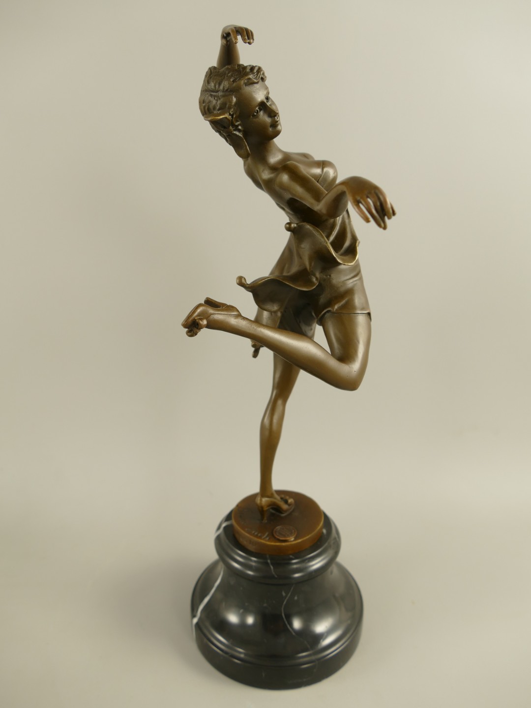 Figur Bronze Ballerina H.38x16x12cm