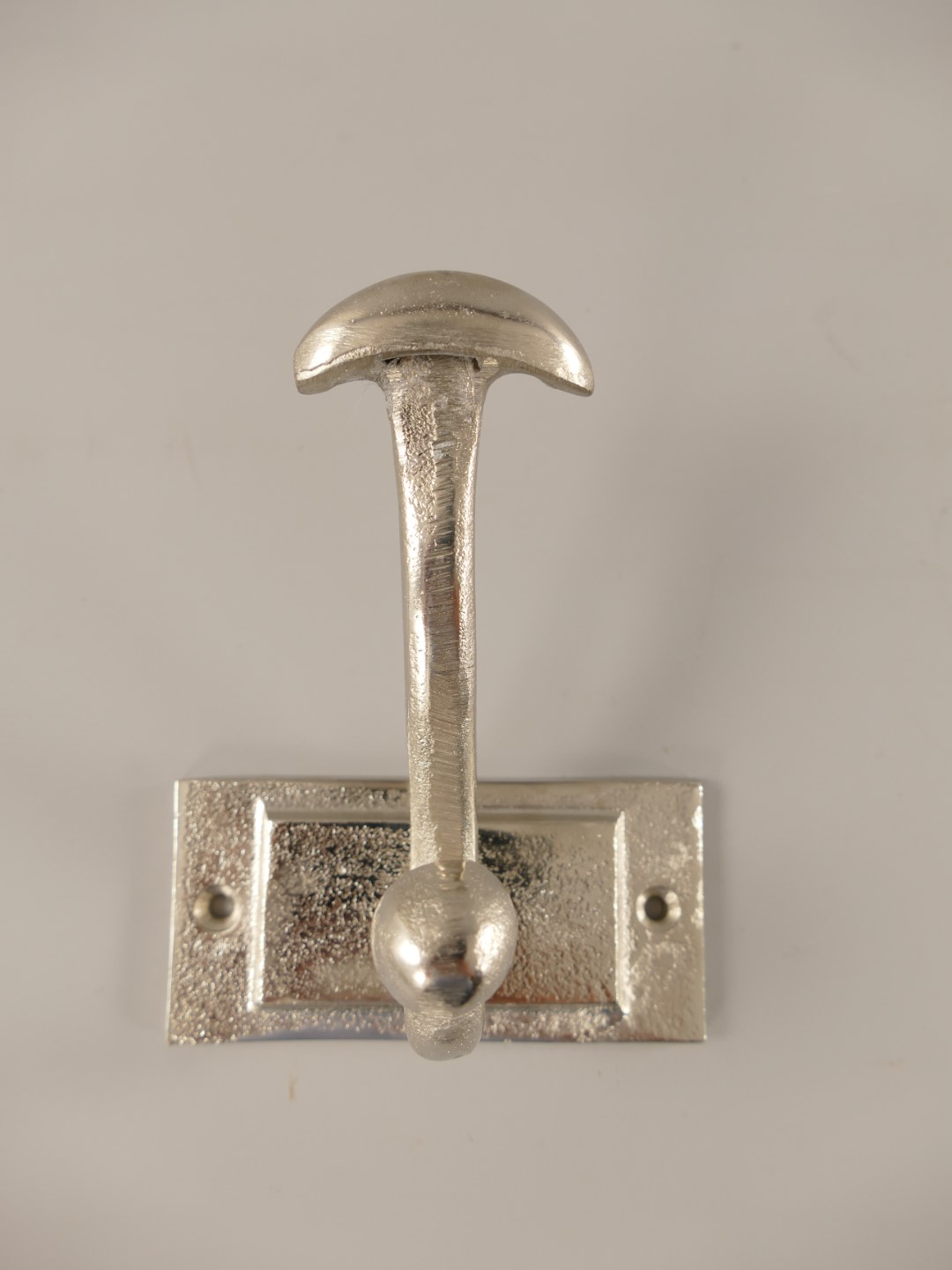Garderobenhaken Alu vernickel H.13x11cm