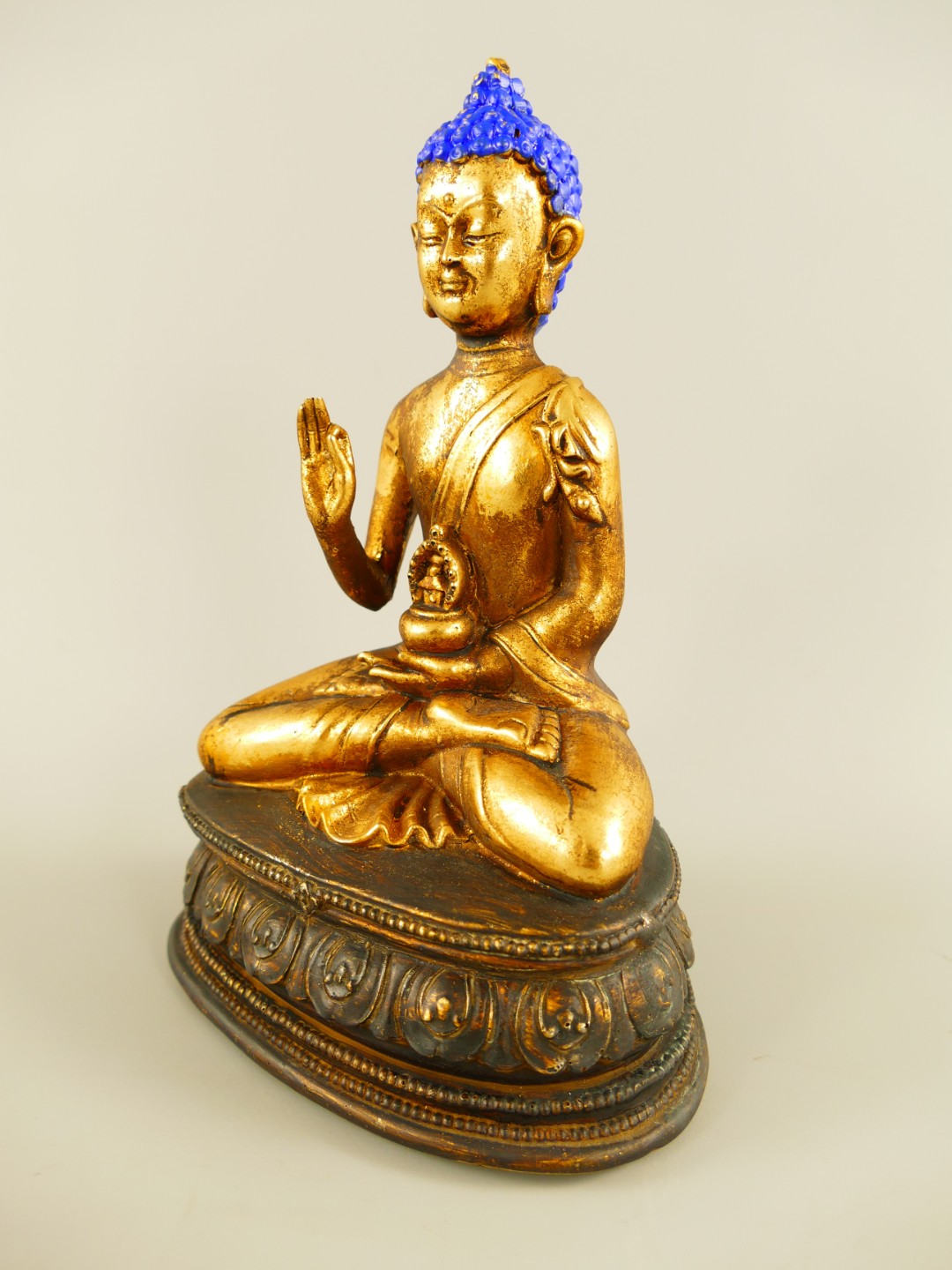 BUDA GOLD!!! Polystein farbe H.22x15cm