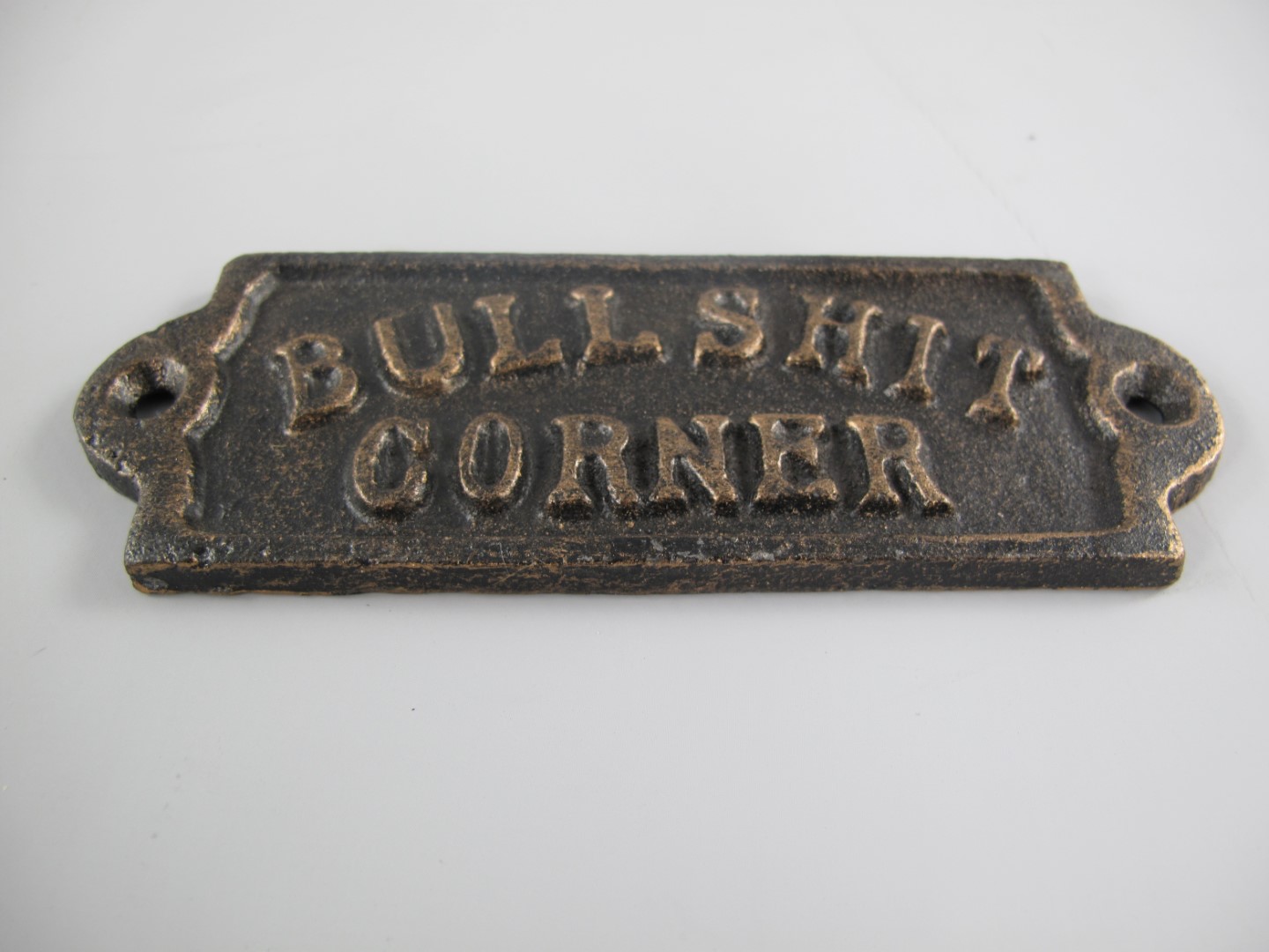 Schild BULLSHIT rustikal Eisen L.14x5cm