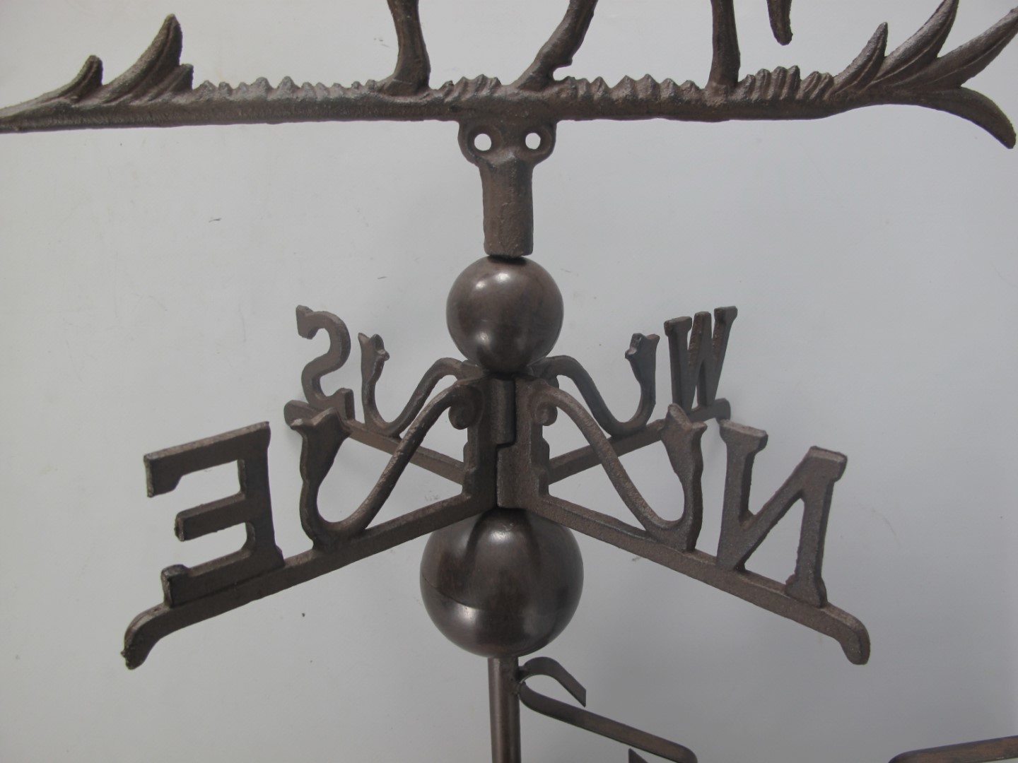 Wetterfahn(Pferd) Gußeisen rustikal braun H.60cm