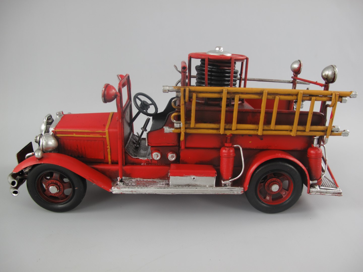 Feuerwehrwagen Antik Eisen L.36x17cm