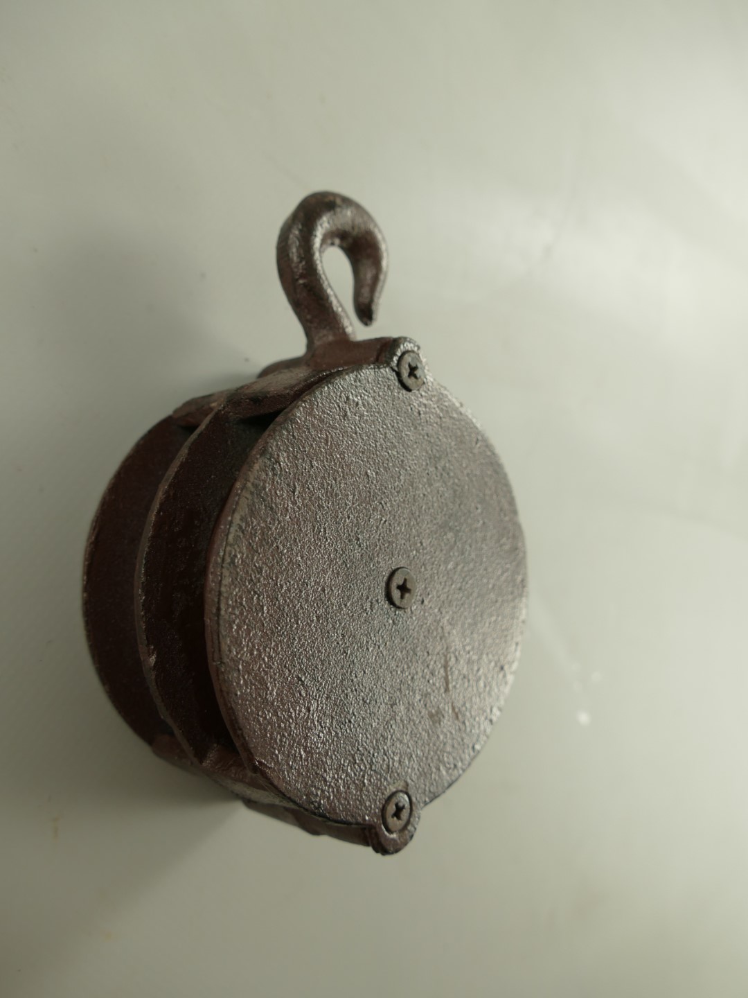 RAUS*PREIS Riemenscheibe Eisen braun Farb. H.15cm