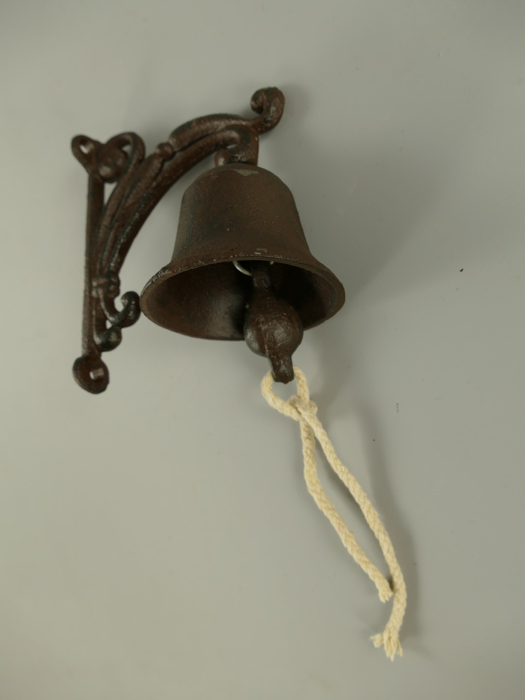 Wandglocke Gußeisen rustikal braun H.14x9cm