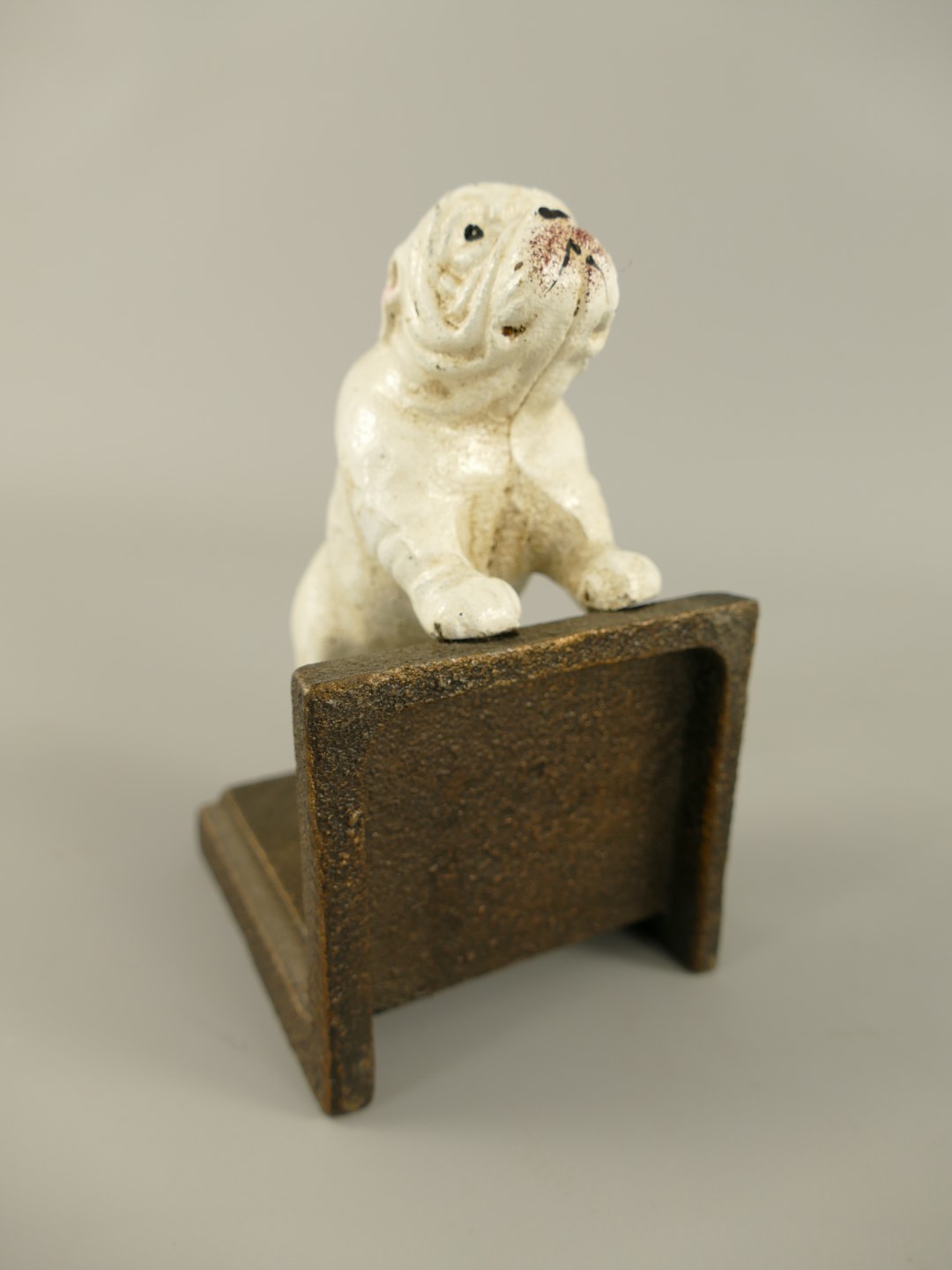 Buchstürzen Set/2 Eisen farbe BULLDOG H.14cm SET!