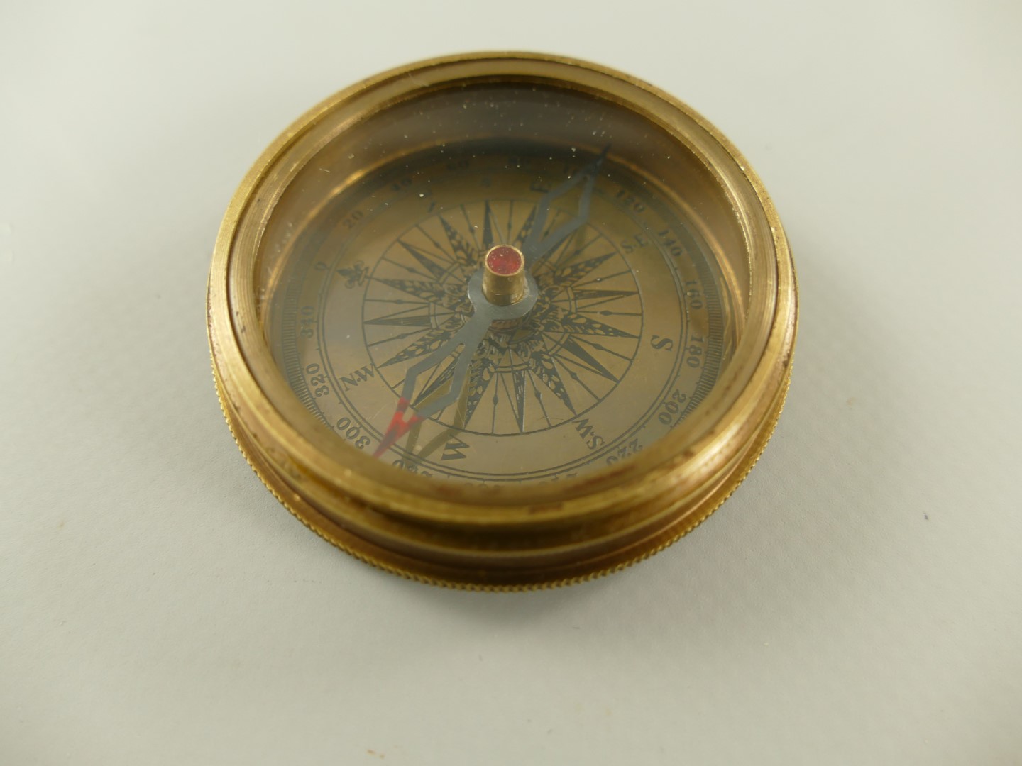 Kompaß Messing brüniert D.6cm