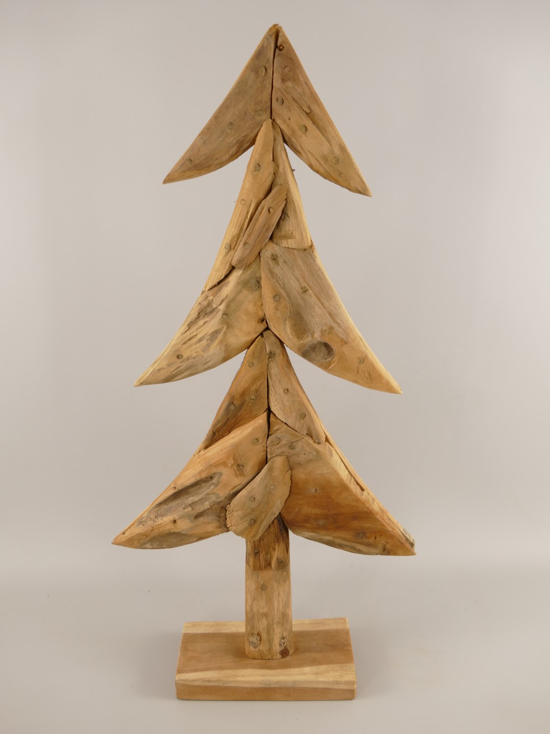 *A? *NT Weinachtsbaum Set/3 Teak H.60/80/100cm SET