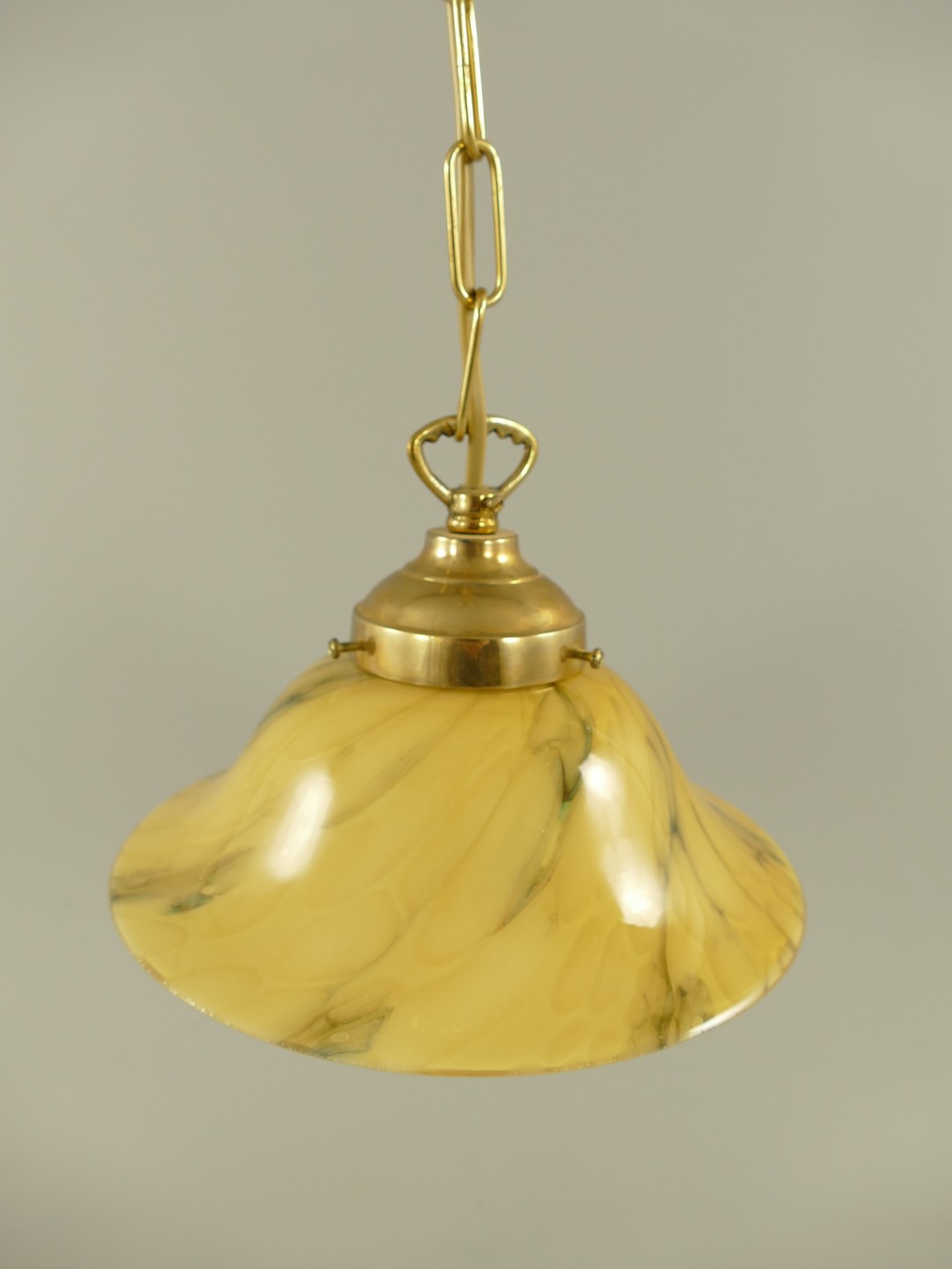 Lampe Messing brüniert Schirm(162.030M1) H.72cm