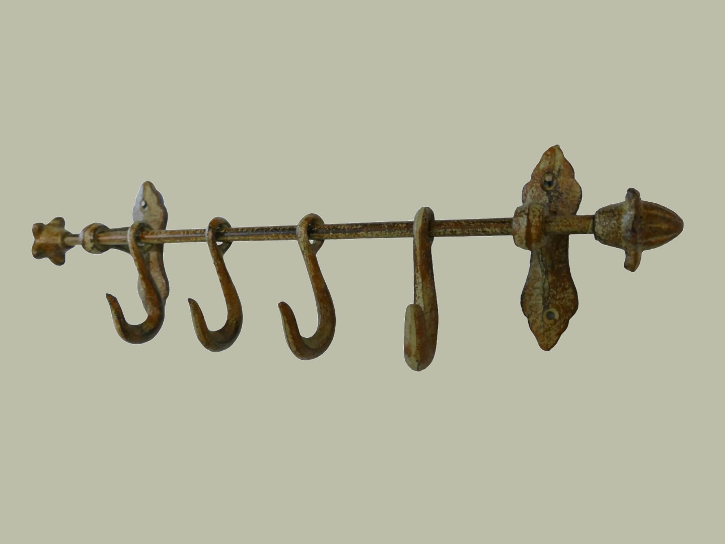 Wandhaken Eisen farbig L48cm