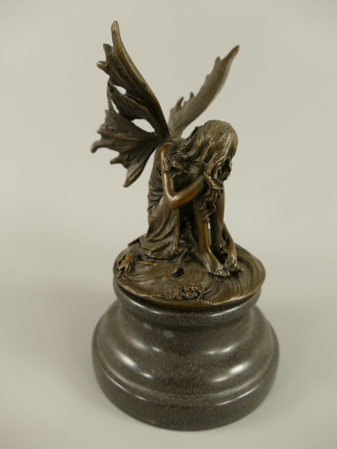 Bronze Figur Elfe H.16x10cm